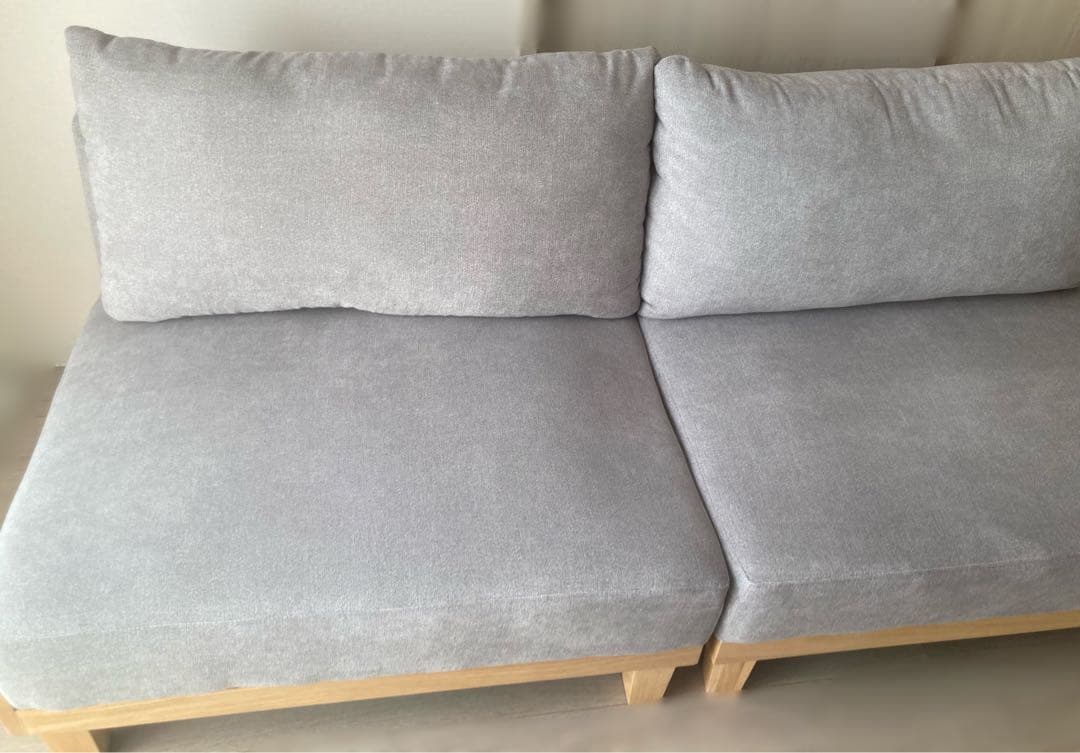 ソファー 2人〜3人掛け グレー リクライニングソファーベッド