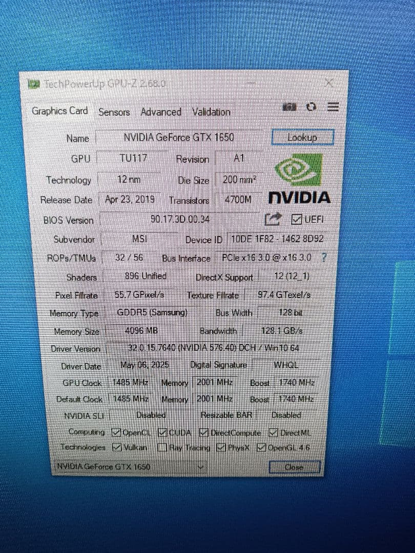 ✪ GeForce GTX 1650 AERO ITX 4G OC