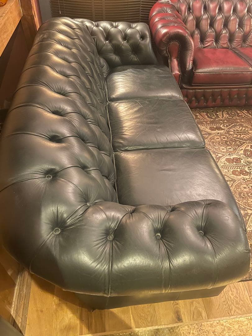 チェスターフィールド　ビンテージ　ソファ　【引き取り可能な方】
