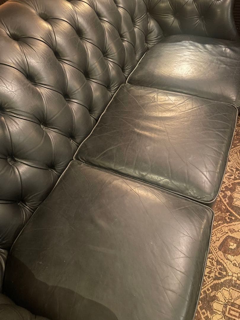 チェスターフィールド　ビンテージ　ソファ　【引き取り可能な方】