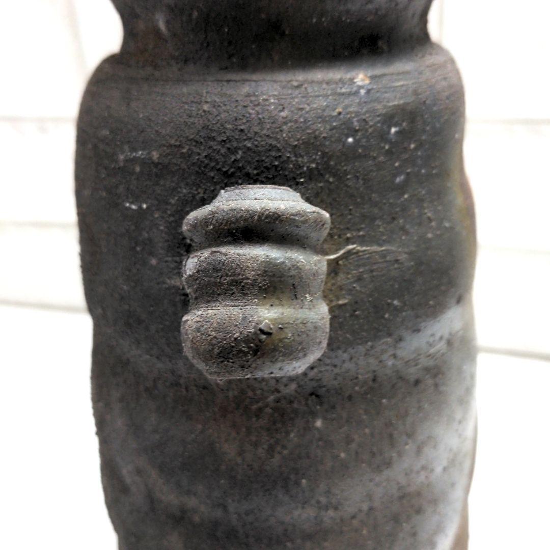 花瓶　備前焼き　サインあり　　花入れ　花器