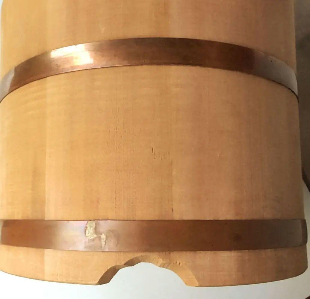 深川・川又　江戸おひつ　八寸約7合　5から6人用　木製 　白ごはんがよりおいしい