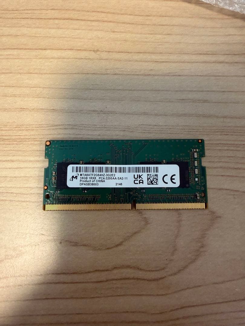 DDR4 16GB 4枚 動作確認済