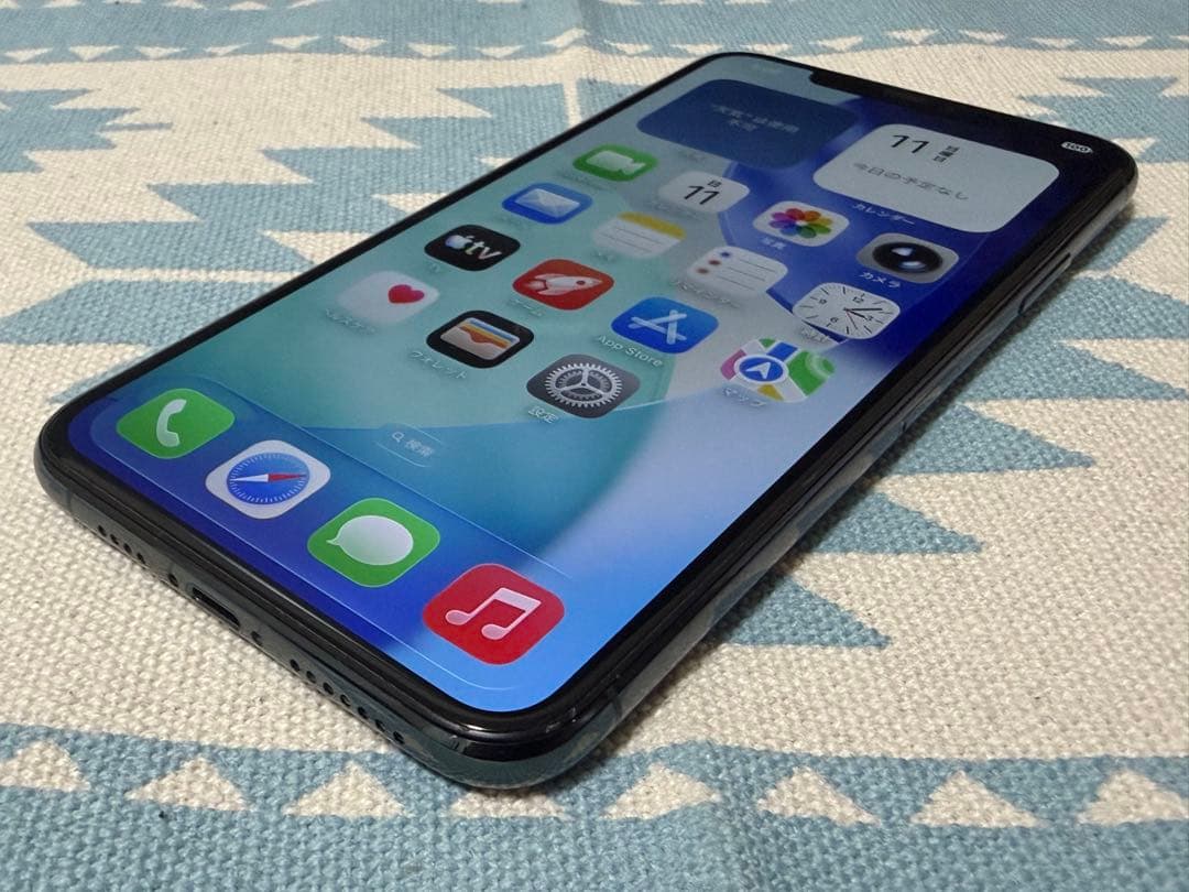 iPhone 11 Pro Max 256GB ミッドナイトグリーン iOS26