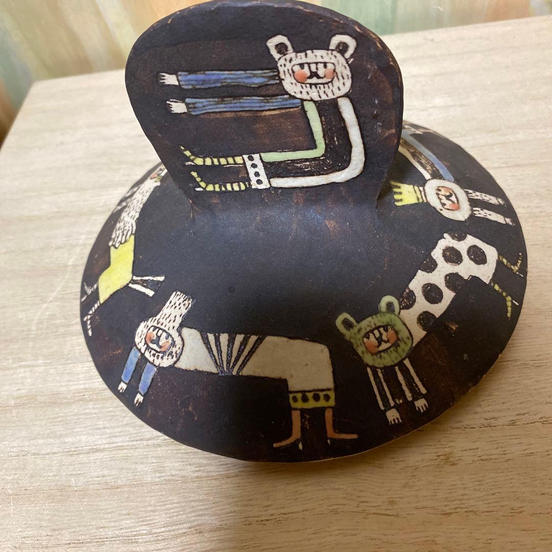 高山愛さん陶器片手鍋　処分価格送料キャンペーン中迄