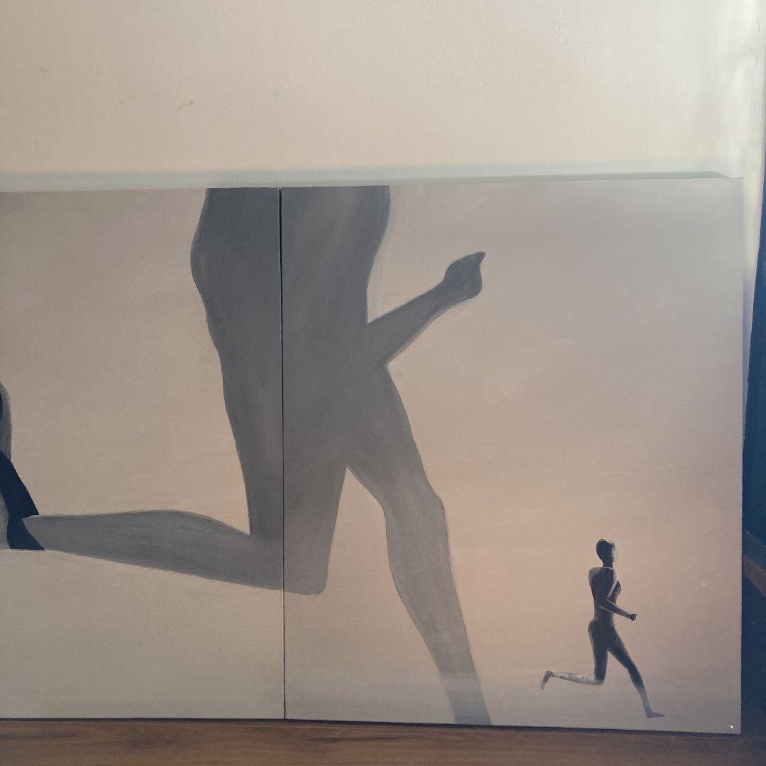 ランニングフレーム　インテリア　絵　絵画　フォトフレーム　什器