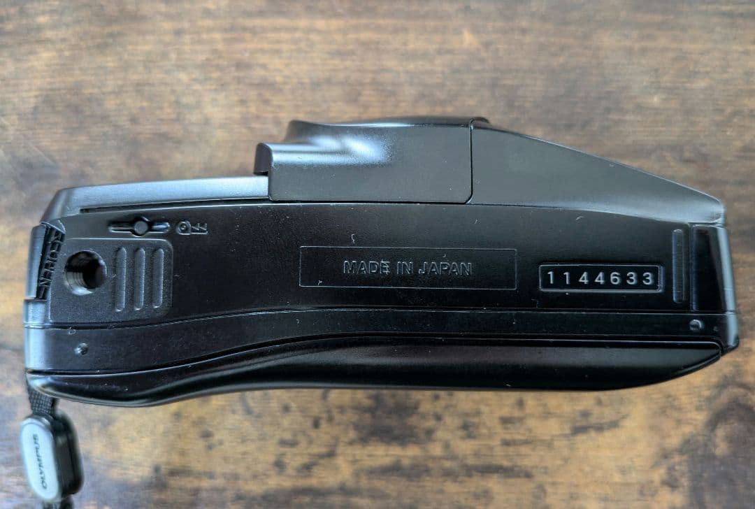 福豆Olympus μ mju zoom 115 ブラックフィルムカメラ