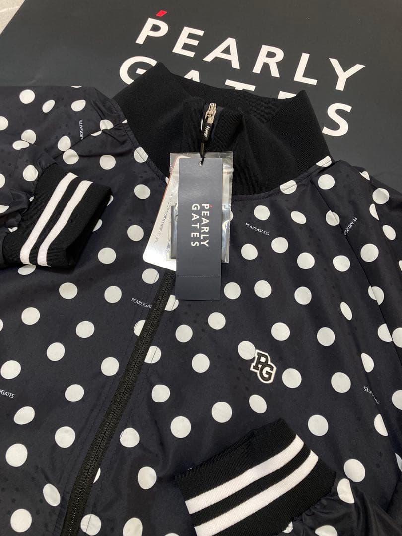 新品 パーリーゲイツ タフレックス×サーモトロン ブルゾン(5)サイズL/紺