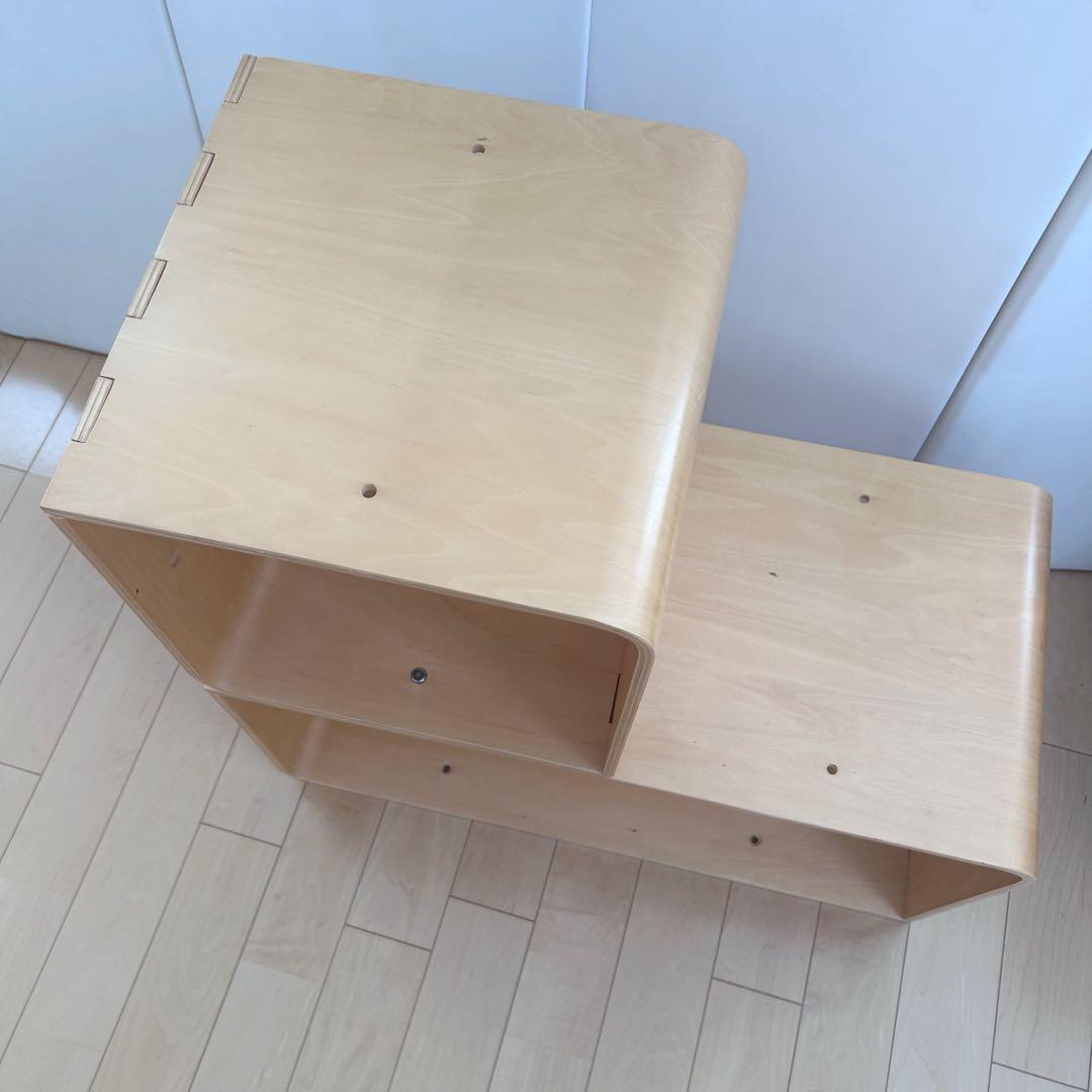 曲木ユニットボックス　ナチュラル　スクエア