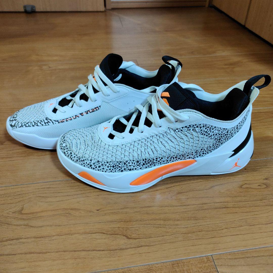 Jordan 1 バスケットボールシューズ ホワイト/オレンジ/ブラック