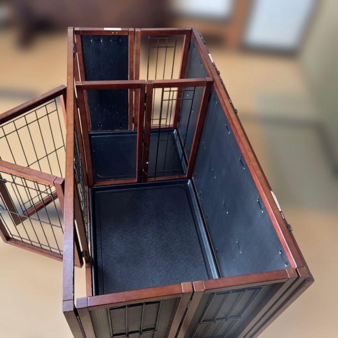 折り畳み木製犬用ケージ 12年程前6万で購入 静岡市取りに来てくれる方限定です