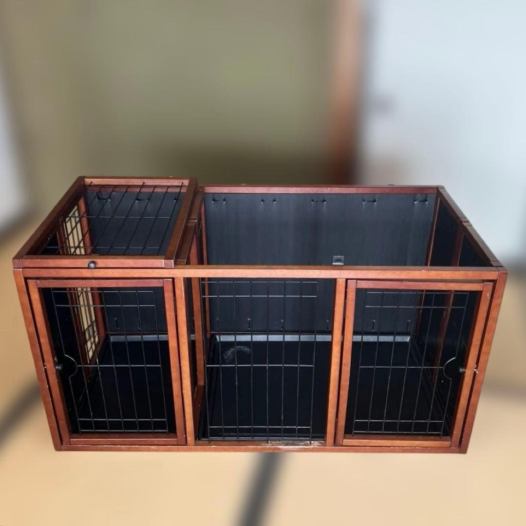 折り畳み木製犬用ケージ 12年程前6万で購入 静岡市取りに来てくれる方限定です