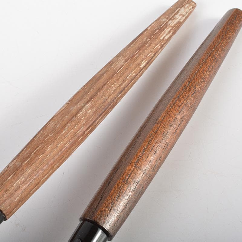 茶道具　金工師　木村清五郎　宗禅　桑柄　炉用　灰匙　共箱　2点　C　6172