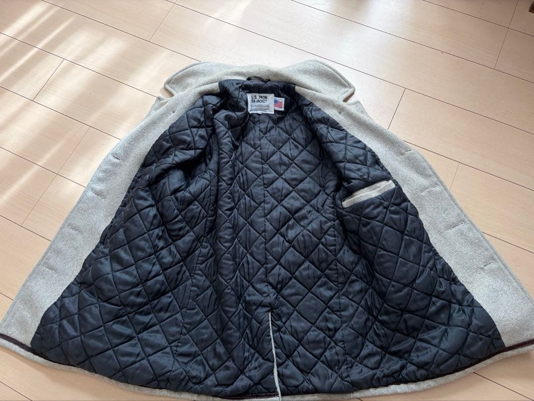 90s Schott U.S.740N ピーコート サイズ38 ライトグレー