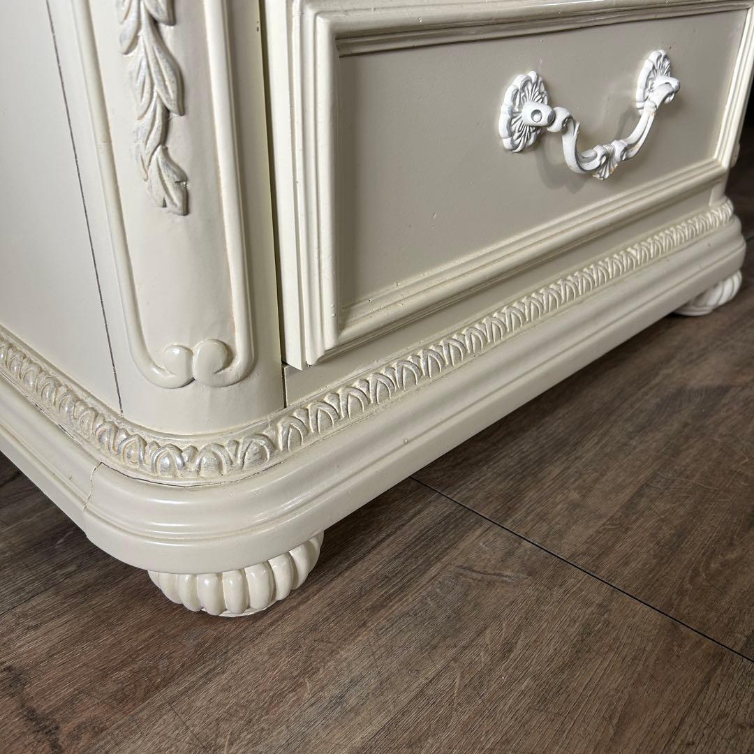 ꧁クラシック家具꧂3段チェスト フレンチ ロココ 姫系 たんす タンス 箪笥