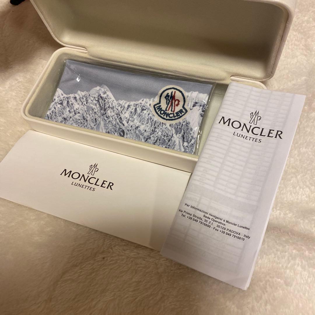 新品未使用　MONCLER ブラウン ラウンド型サングラス