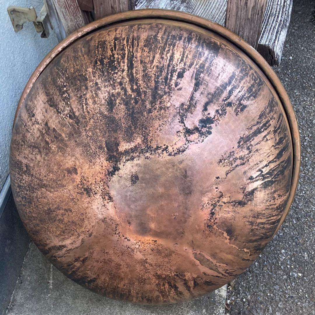 ★⭐︎業務用銅鍋 直径66cm 坊主鍋 ボーズ鍋 昭和レトロ③