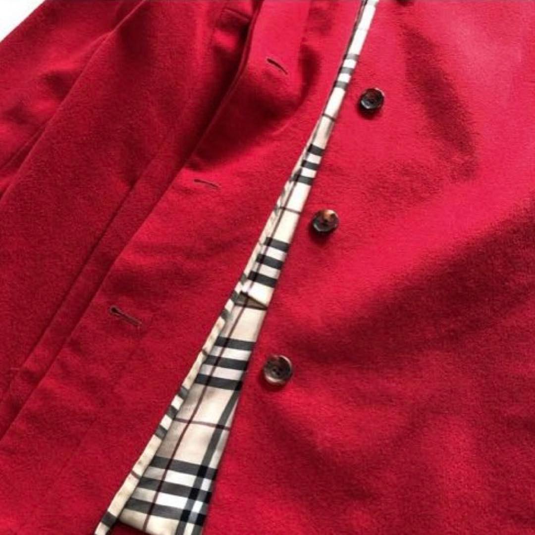 【美品】バーバリーロンドン　アンゴラウールコート ショート丈 15BR 2XL