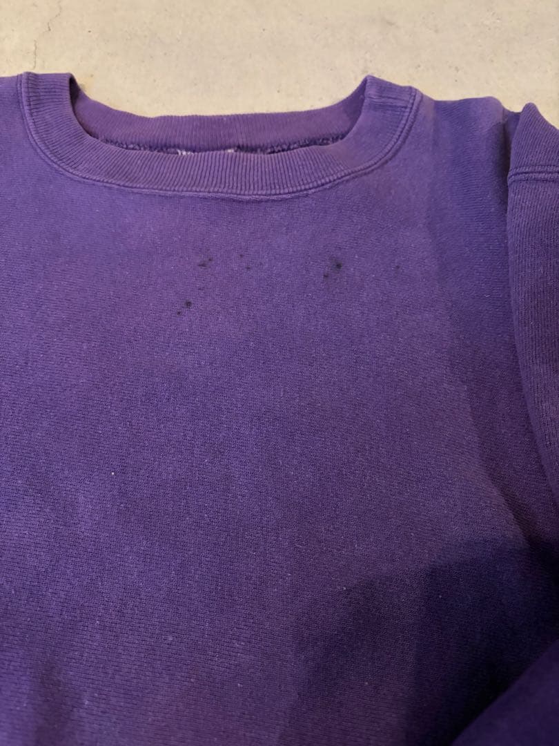 90s チャンピオン USA製　リバースウィーブ パープル ナスコンLサイズ