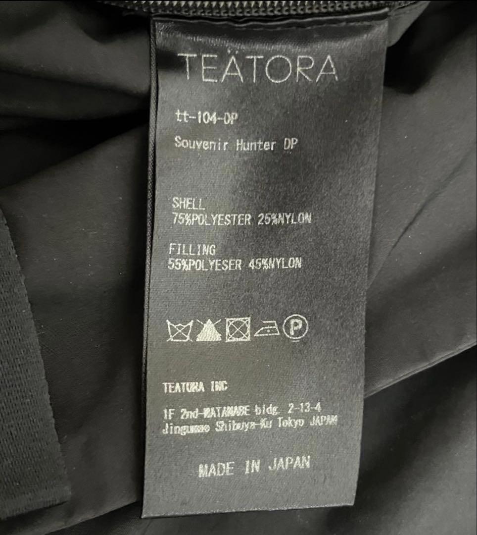 【美品】TEATORA SOUVENIR HUNTER DP BK size4