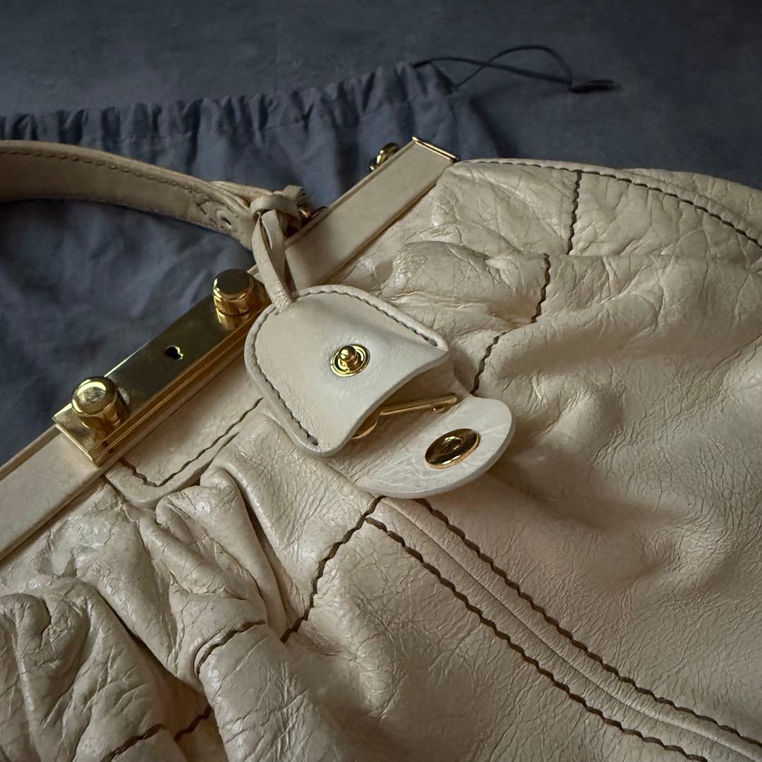 【最終値下げ❗️】miumiu レザー　ハンドバッグ　ショルダーバック