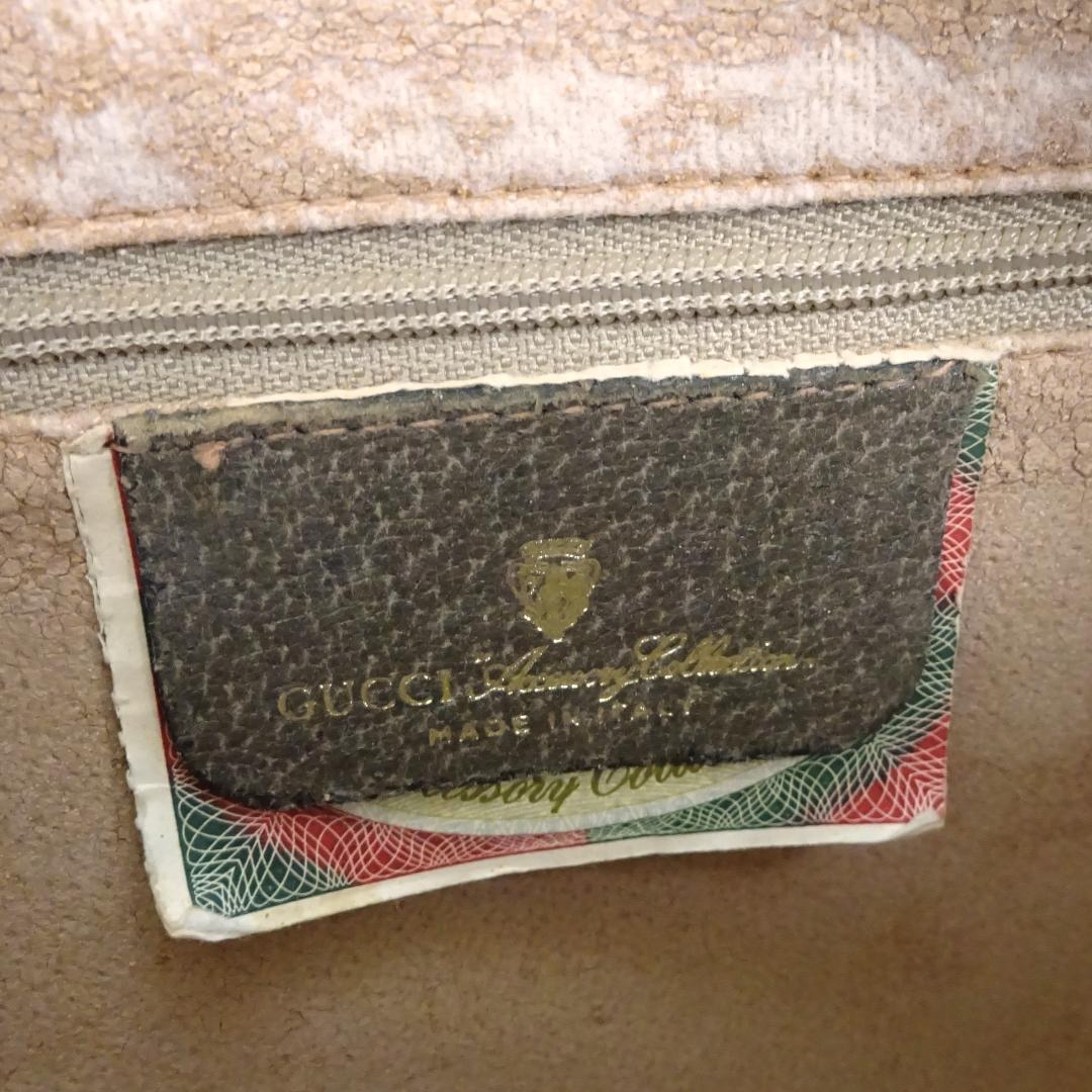 本物 ■グッチ■シェリーライン GG ベージュ PVC 斜めがけショルダーバッグ