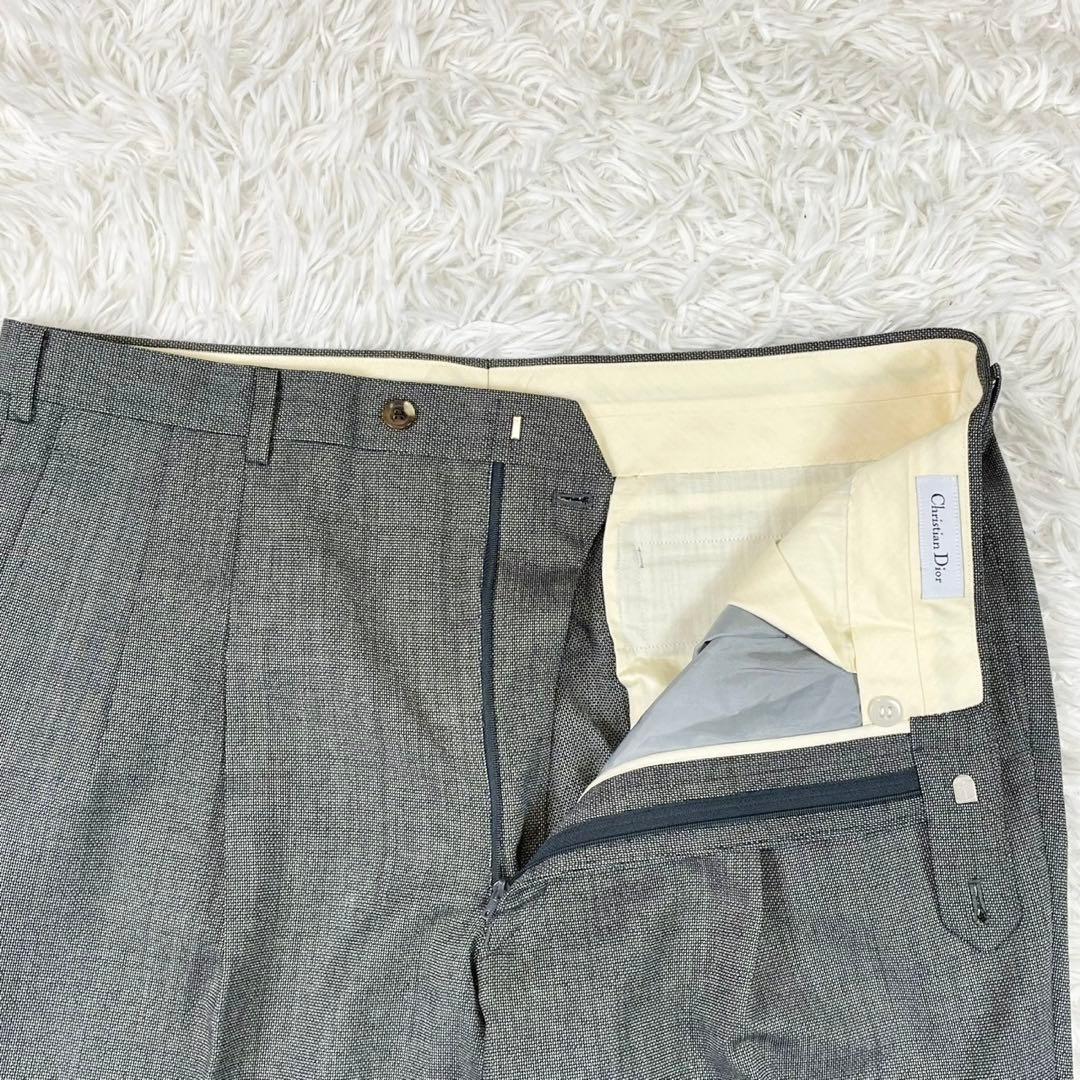 美品　クリスチャンディオール　ダブルスーツ　セットアップ　グレー