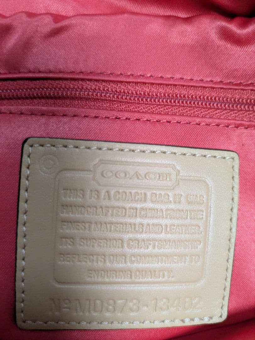 COACH ロゴ入りハンドバッグ M0873-13482未使用品