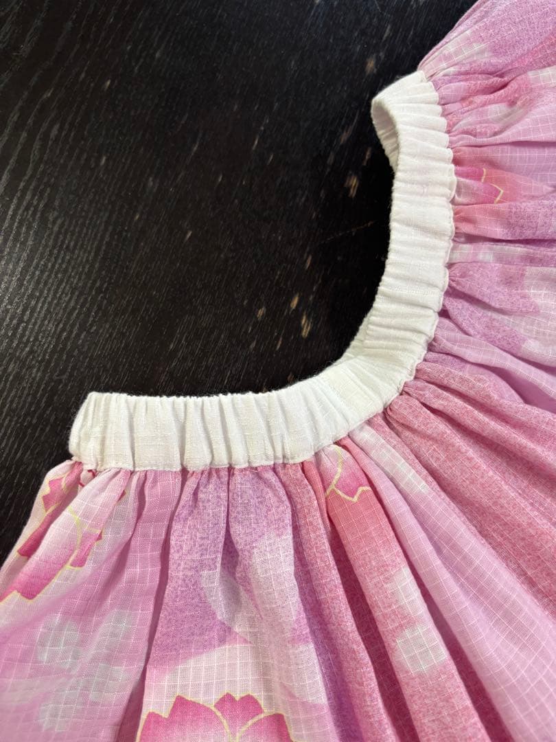 rowa's 浴衣ドレス ピンク 作り帯セット 姫ギャル 平成ギャル y2k