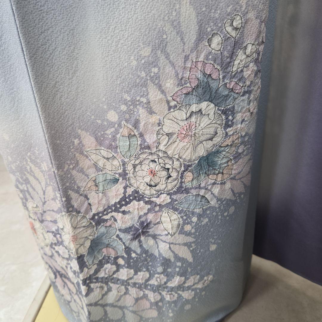 辻ケ花付け下げ訪問着4点フルセット、着物、袋帯、帯締め、帯揚げ