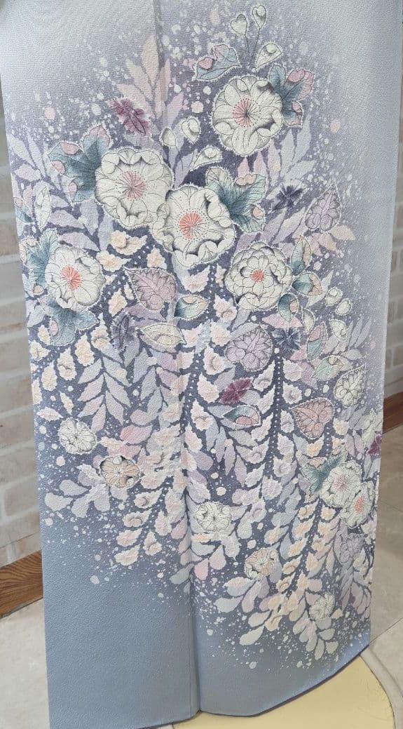 辻ケ花付け下げ訪問着4点フルセット、着物、袋帯、帯締め、帯揚げ