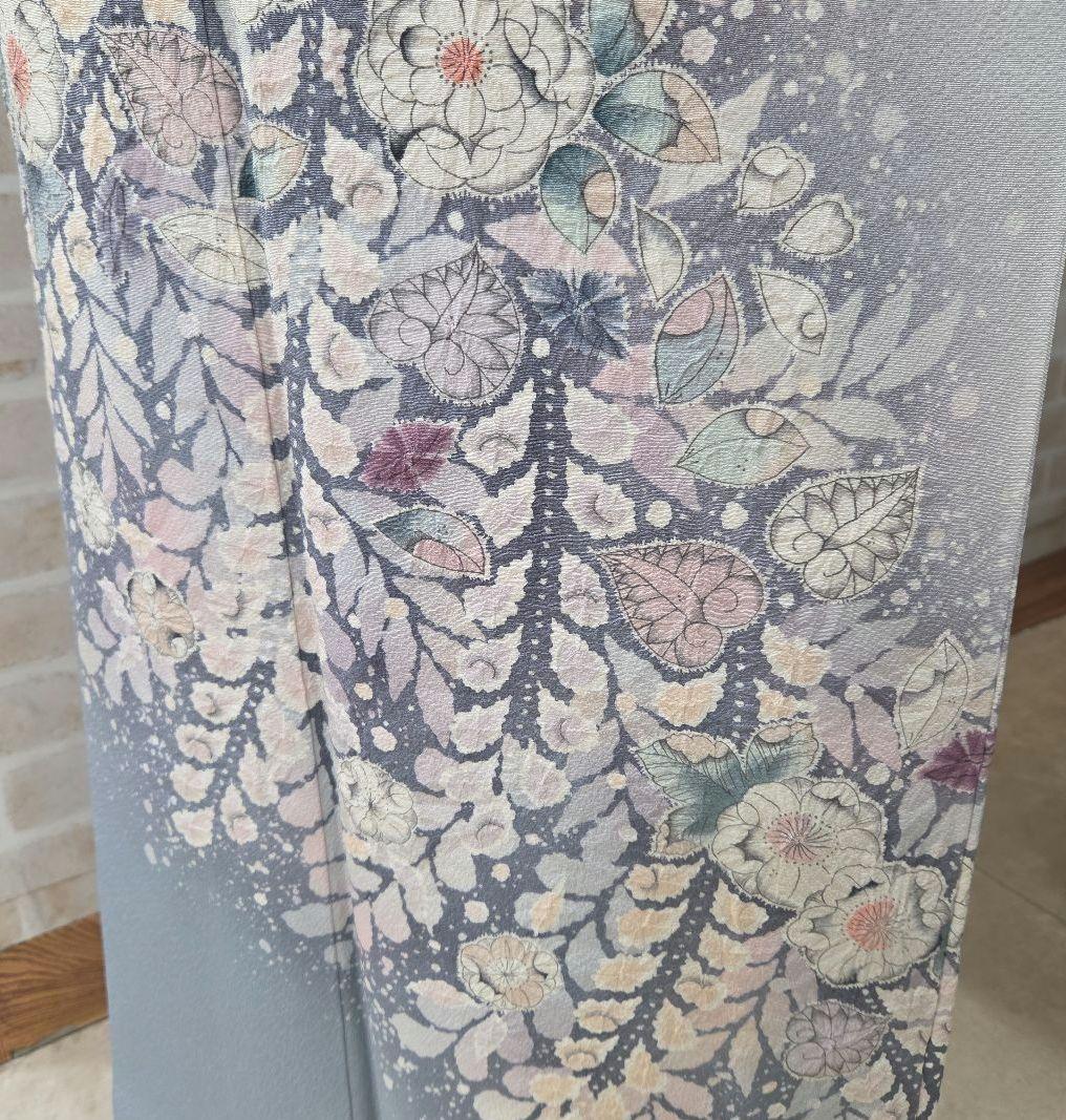 辻ケ花付け下げ訪問着4点フルセット、着物、袋帯、帯締め、帯揚げ