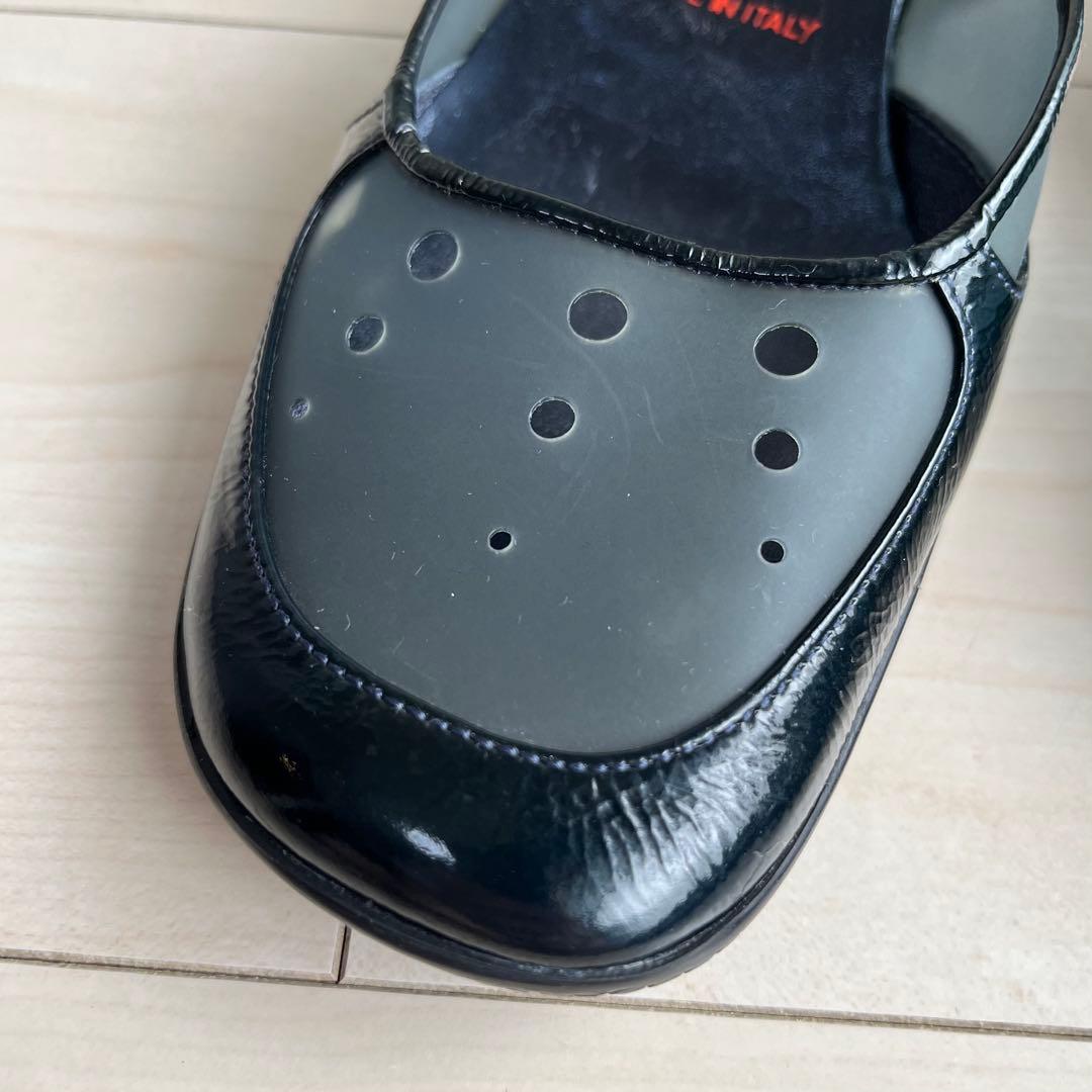 90s-00s miu miu ミュウミュウ ミュール サンダル エナメル