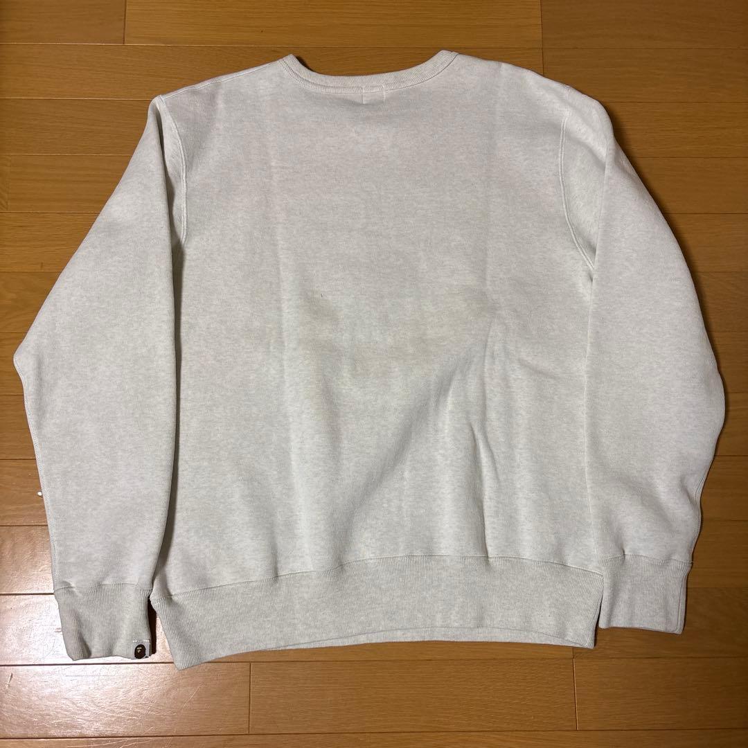 90s 初期タグ APE グレー ロゴ トレーナー L