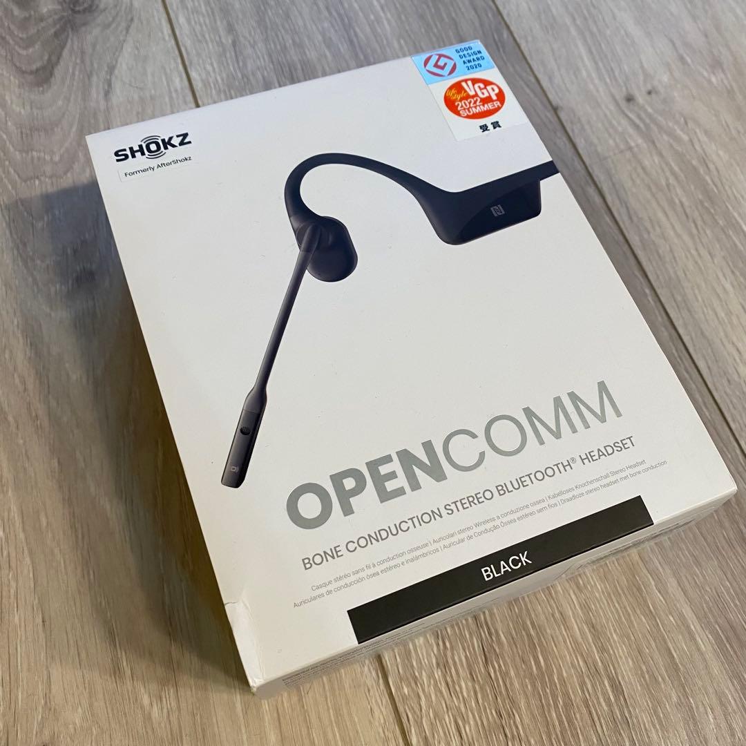 【使用3回】Shokz OpenComm 骨伝導イヤホン C102 リモート会議