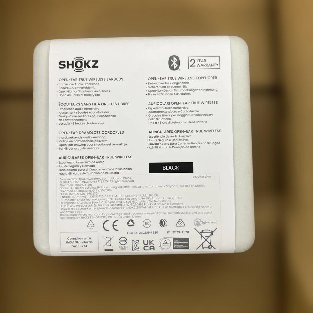 578 shokz OpenFit 2 ワイヤレスイヤホン　未開封