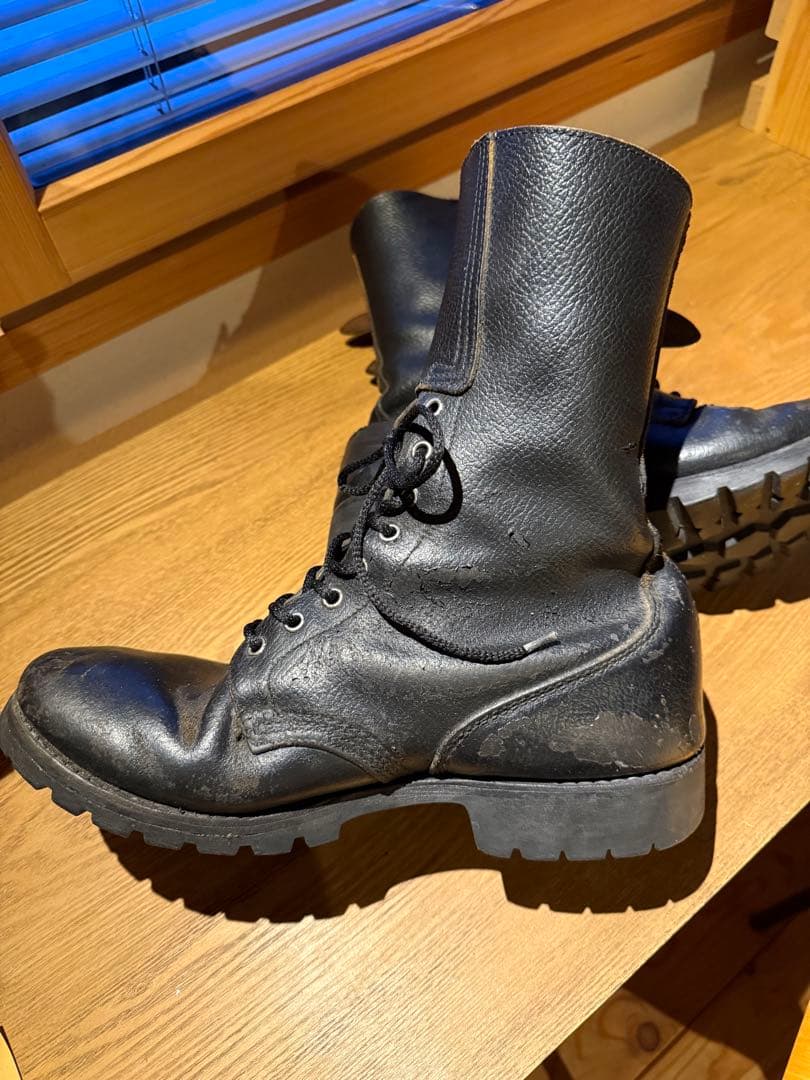 フレンチアーミー　ダブルストラップコンバットブーツ　ヴィンテージ