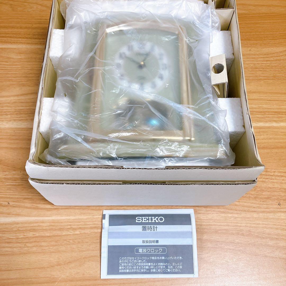 セイコー 置時計 BY223M 電波アナログ