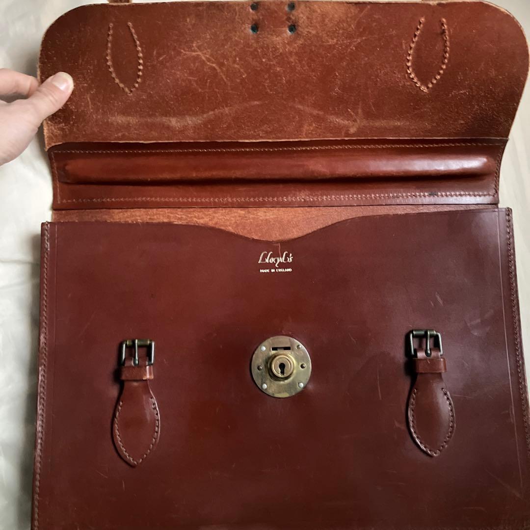 ロイドフットウェア　ロイズラゲッジ　ブライドルレザー　ブリーフケース イギリス製