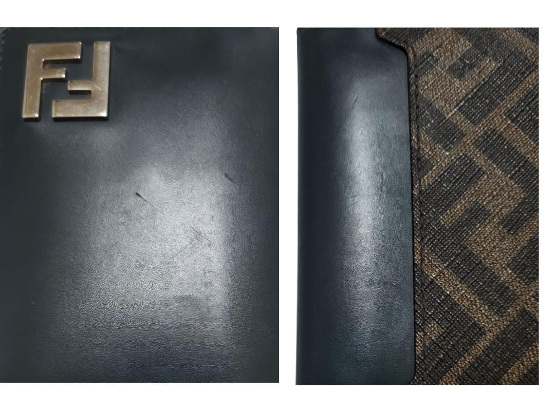 ☆FENDI FF / フェンディ スクエア 二つ折り名刺入れ カードケース!!