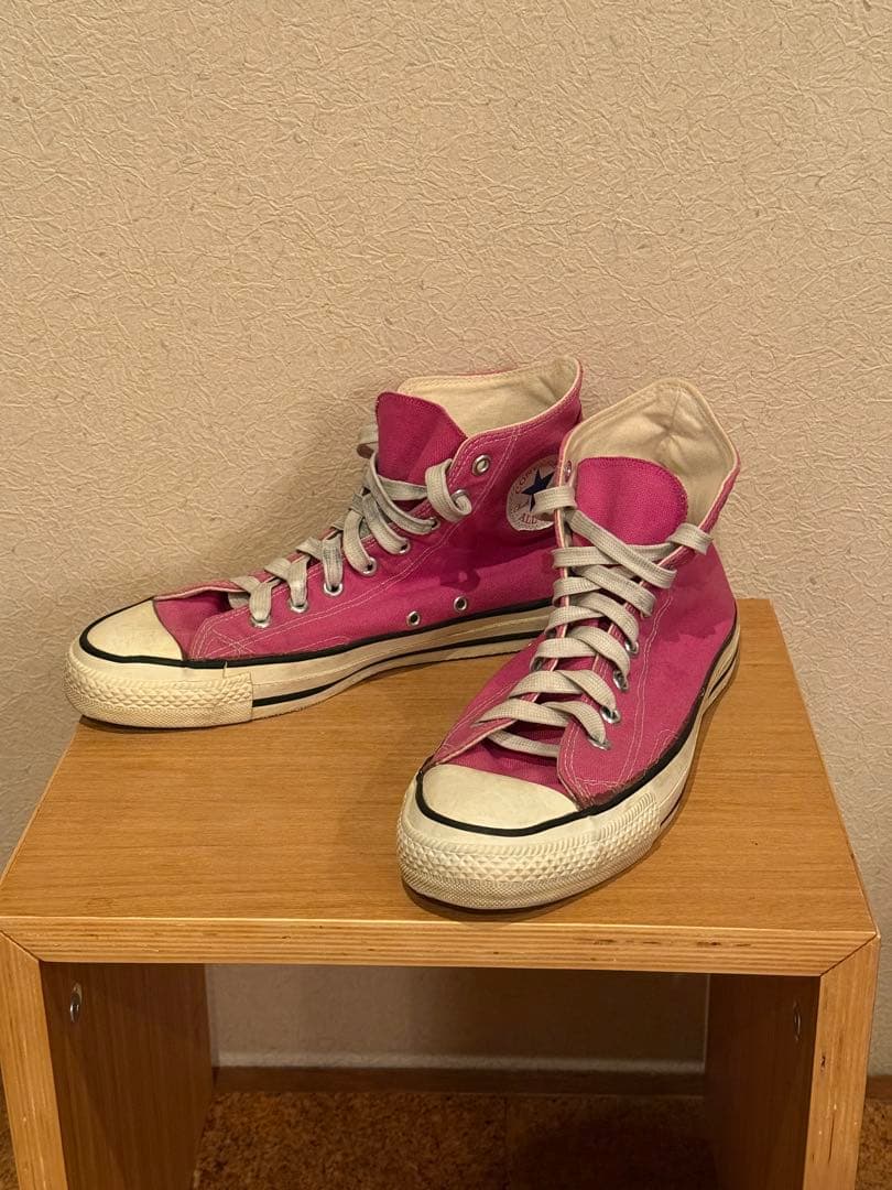 80s CONVERSE ALL STAR HI 当て布 US 8.5 USA