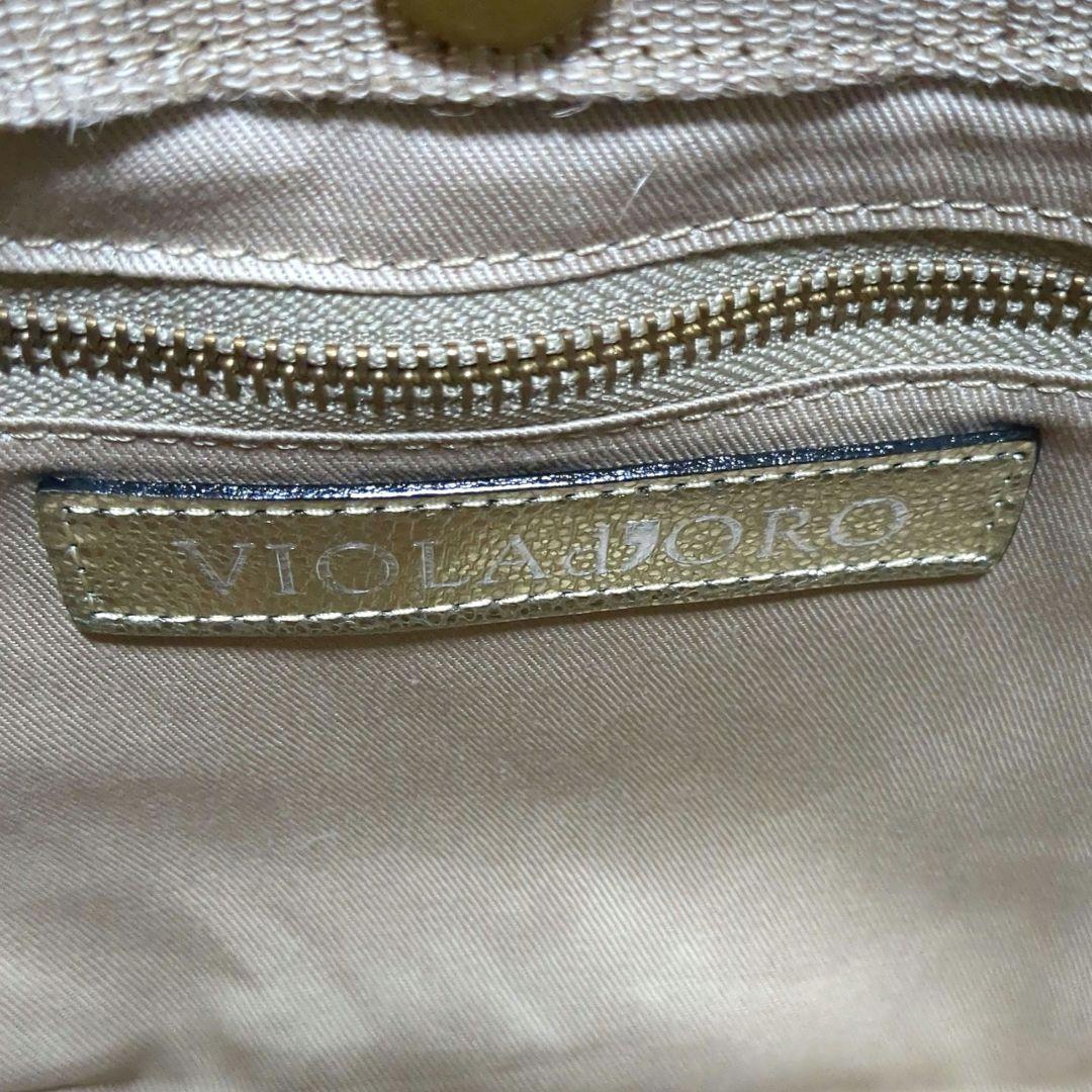専用 未使用級✨️VIOLA d'ORO カゴバッグ2way ショルダーバッグ