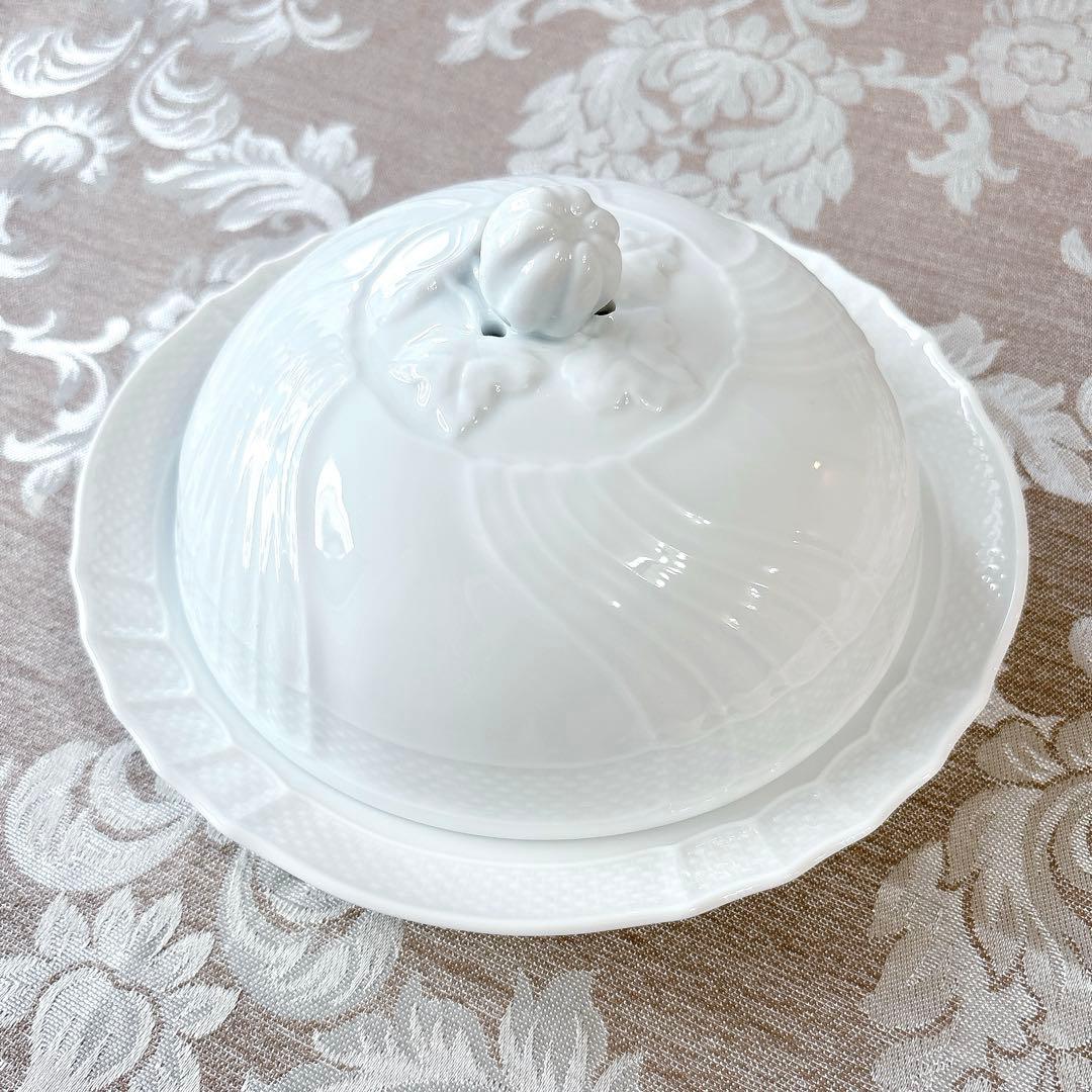 希少品❤️未使用❤️ジノリ❤️カバードマフィンディッシュ❤️ベッキオホワイト