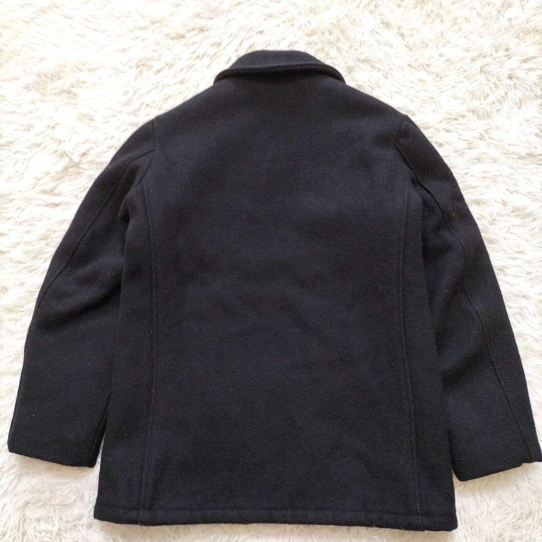 美品 USA製 ショット 740N メルトンウール ピーコート ブラック 20