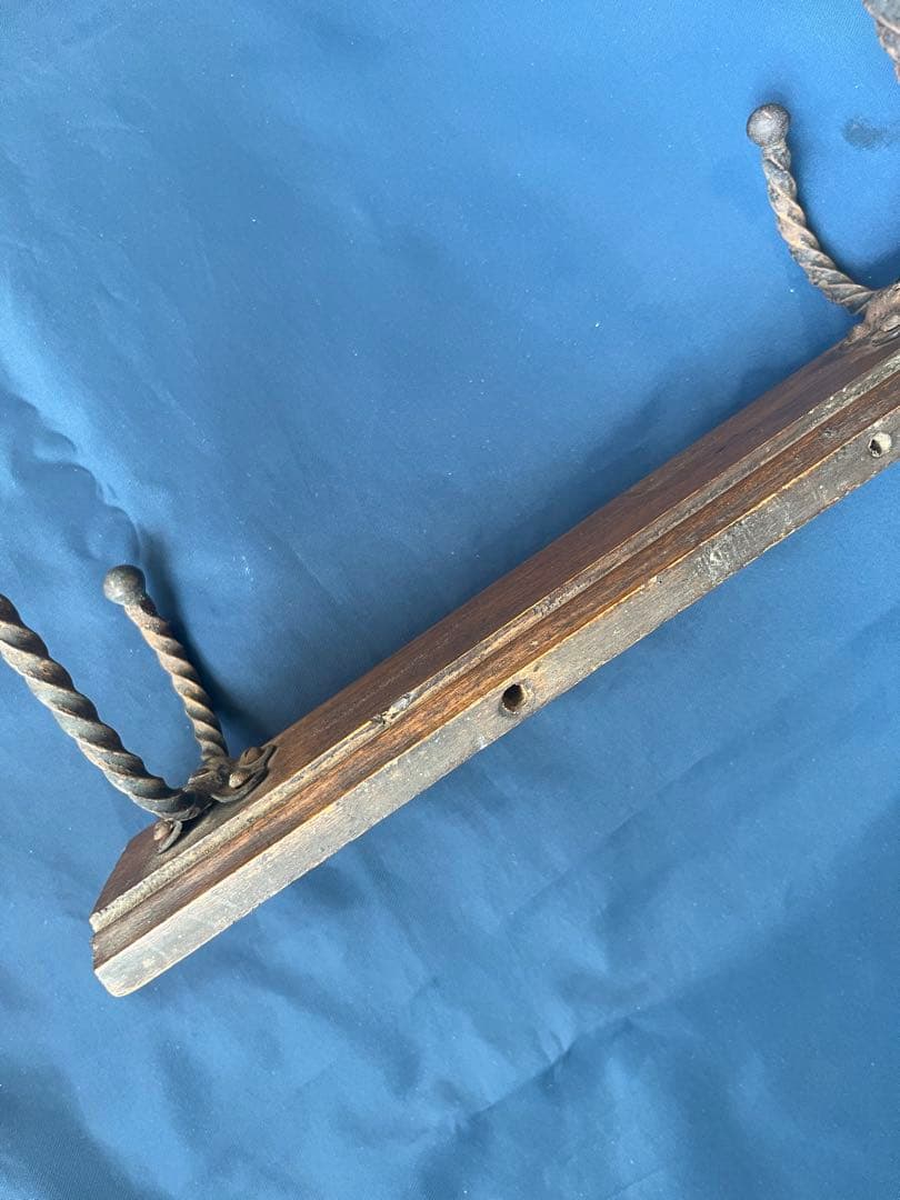 フランスアンティーク　壁掛けフック　ハンガー　ウォールフック　アイアン