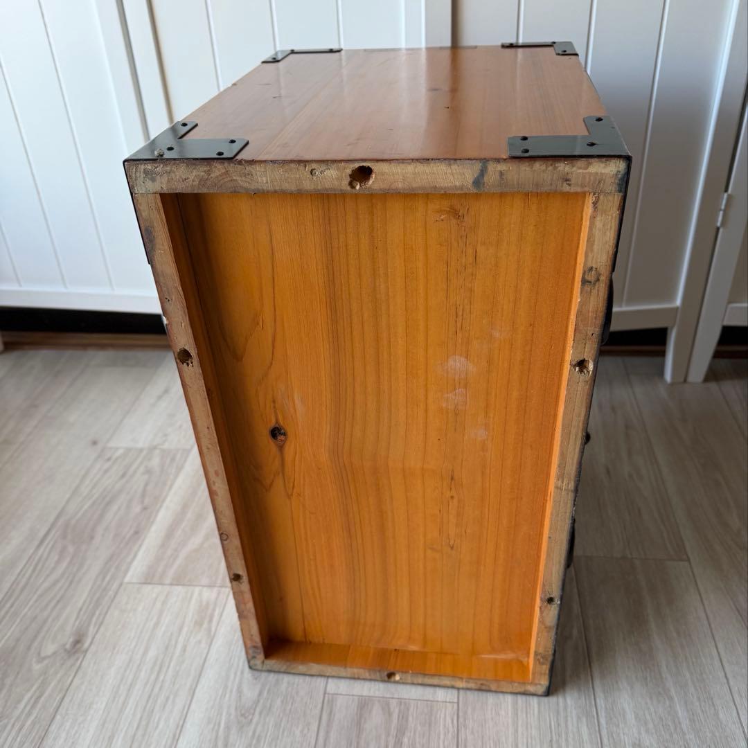 時代箪笥 小箪笥 和箪笥 昭和レトロ 引き出し4段 台車付き アンティーク