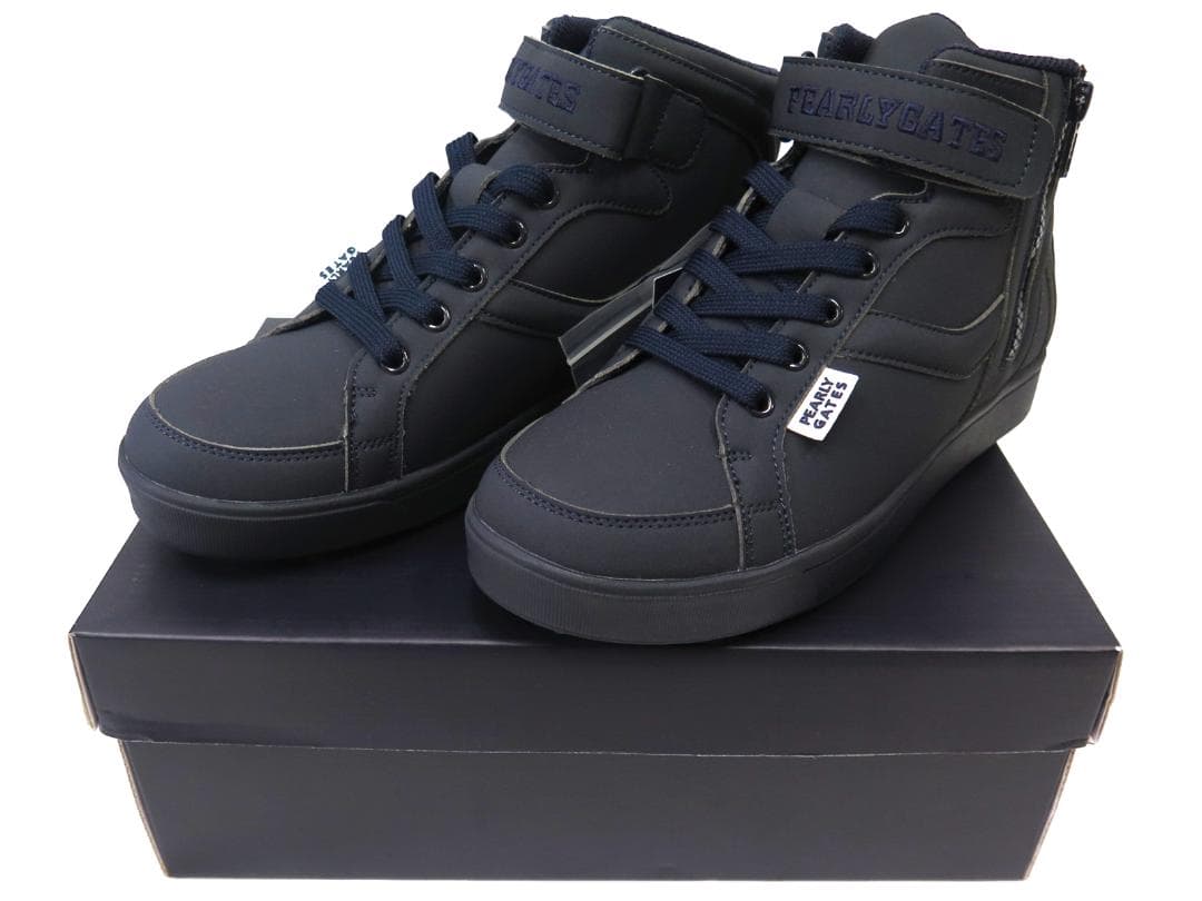 展示品●パーリーゲイツ●ミドルカット　ソフトスパイクゴルフシューズ　24.5cm