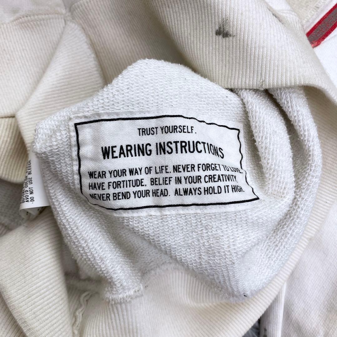 22AW ミハラヤスヒロ ビンテージ加工スウェット ドッキング襤褸