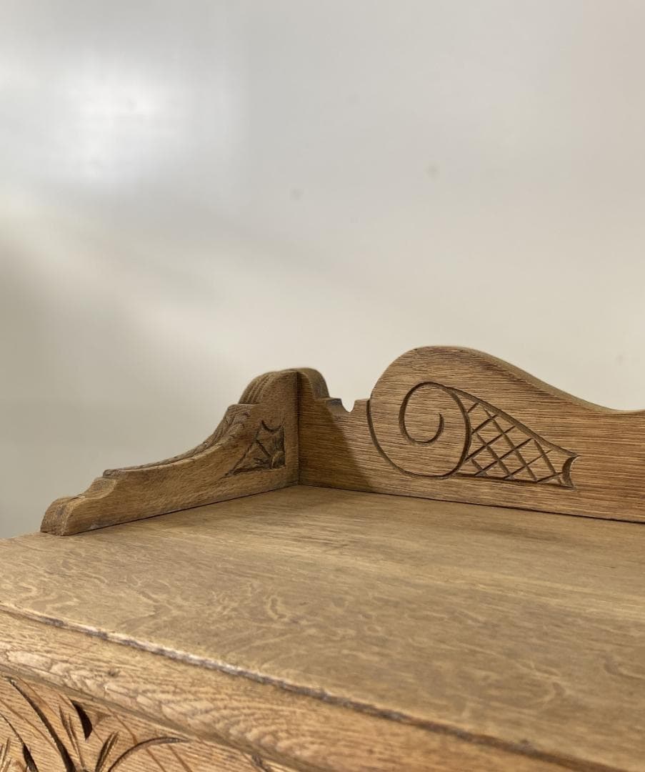 フランス アンティーク Carved Oak Hall Table テーブル