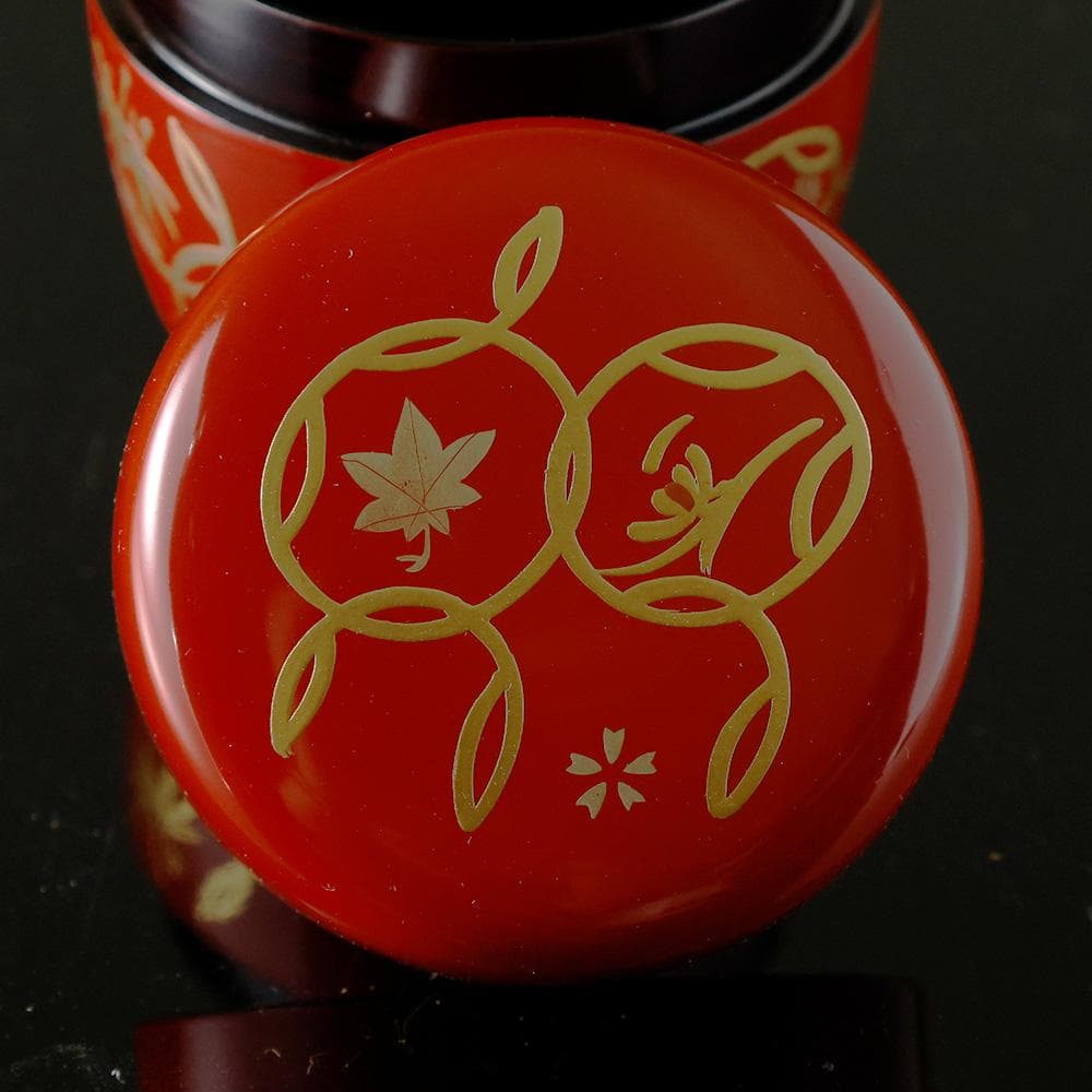 お得！時代物 「 高麗粉引平茶碗 」と「 未使用美品 茶道具 短冊 」朱塗 棗